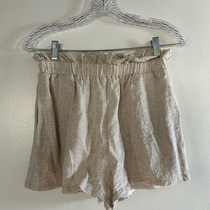 Sugarlips High Waist Cream Shorts